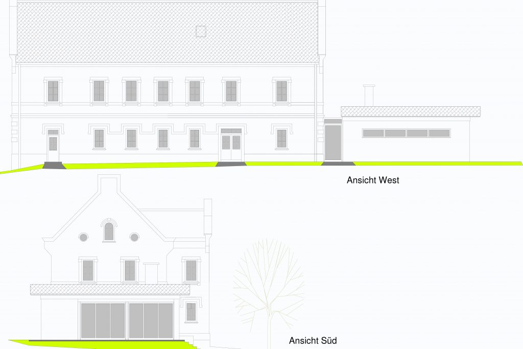 Ansichten Süd und West